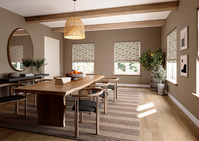 Emily Bond Oyster Catcher, Charcoal - Twist&Fit Roman Blind - Image 7